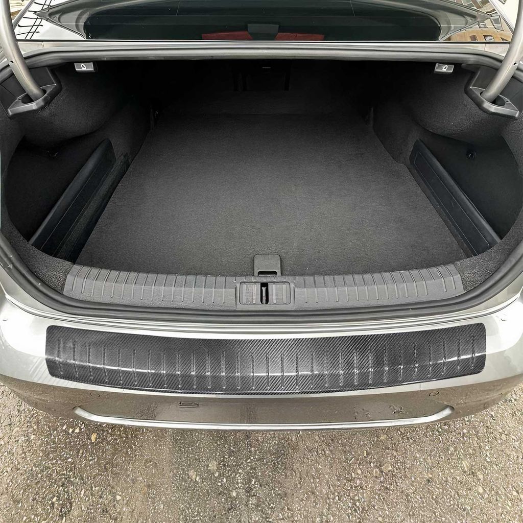 Ladekantenschutz für VW Passat B7 2010-2014 Echt Karbon Schwarz 1 tlg
