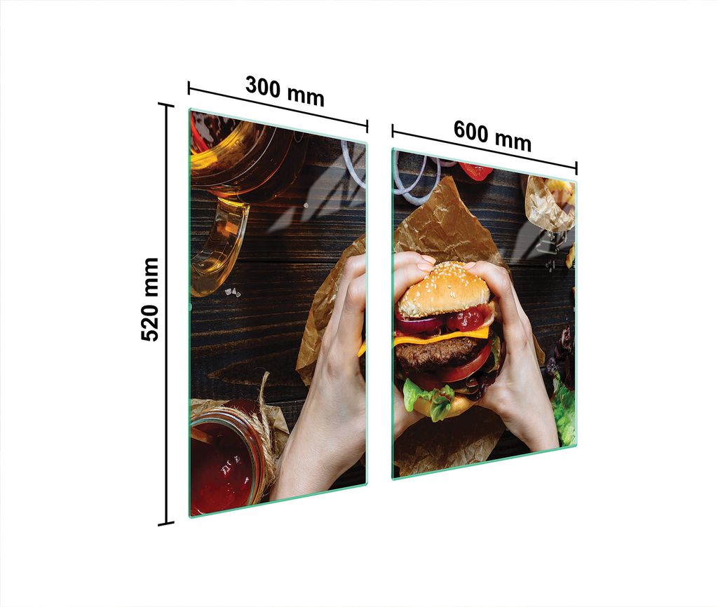 Glasschutzplatte Für Herd 90X52 Hamburger