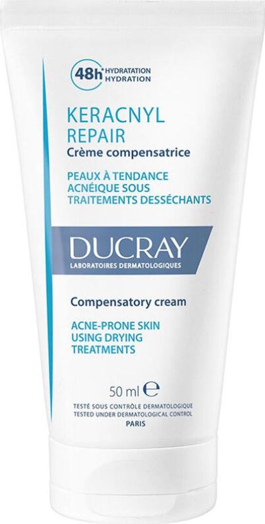 Ducray Keracnyl Krem odbudowujący do twarzy, 50 ml Zdjęcie produktu 