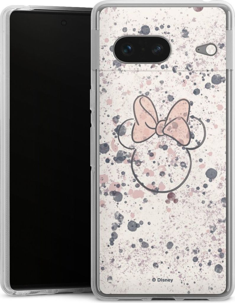 DeinDesign Handyhülle für Google Pixel 7 Silikon Hülle Case Smartphone Schutzhülle Disney Minnie Mouse Wasserfarbe
