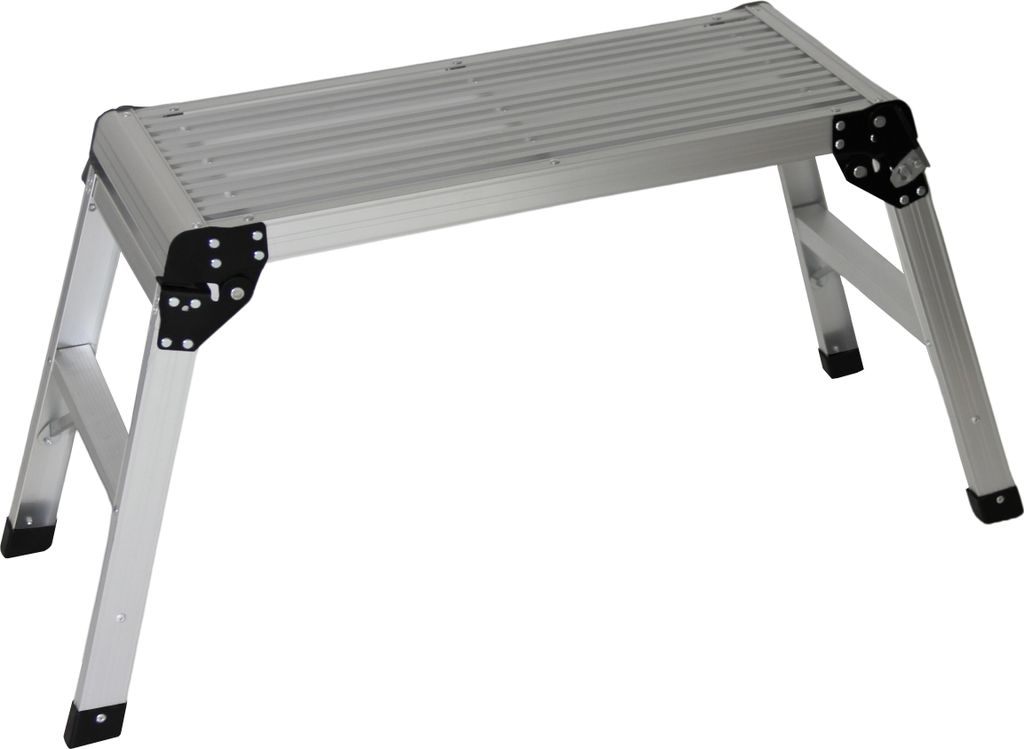 Alu Leiter Doppelleiter Klapptritt Trittbank 150 kg Stehleiter Klappbar B1