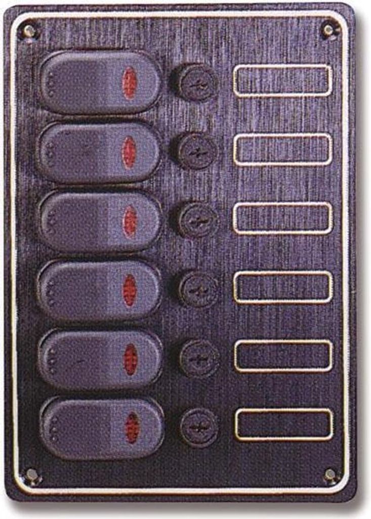 Schaltschrank 12 V - 6 Schalter