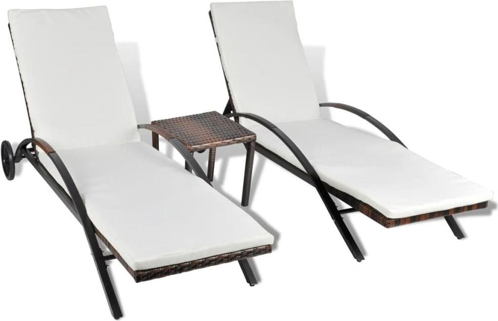 VidaXL 42490, Lounge, Obite siedzisko, Technorattan, Stal, Zdjęcie produktu 