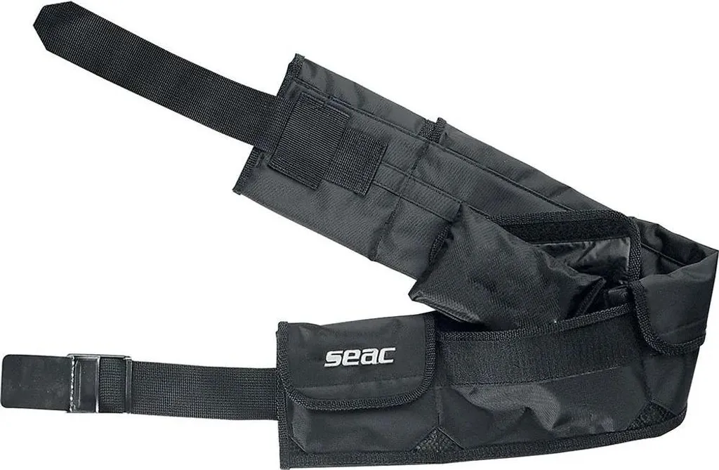 Ceinture Seacsub Noir M avec Poches de Lestage - Système Anti-Glisse