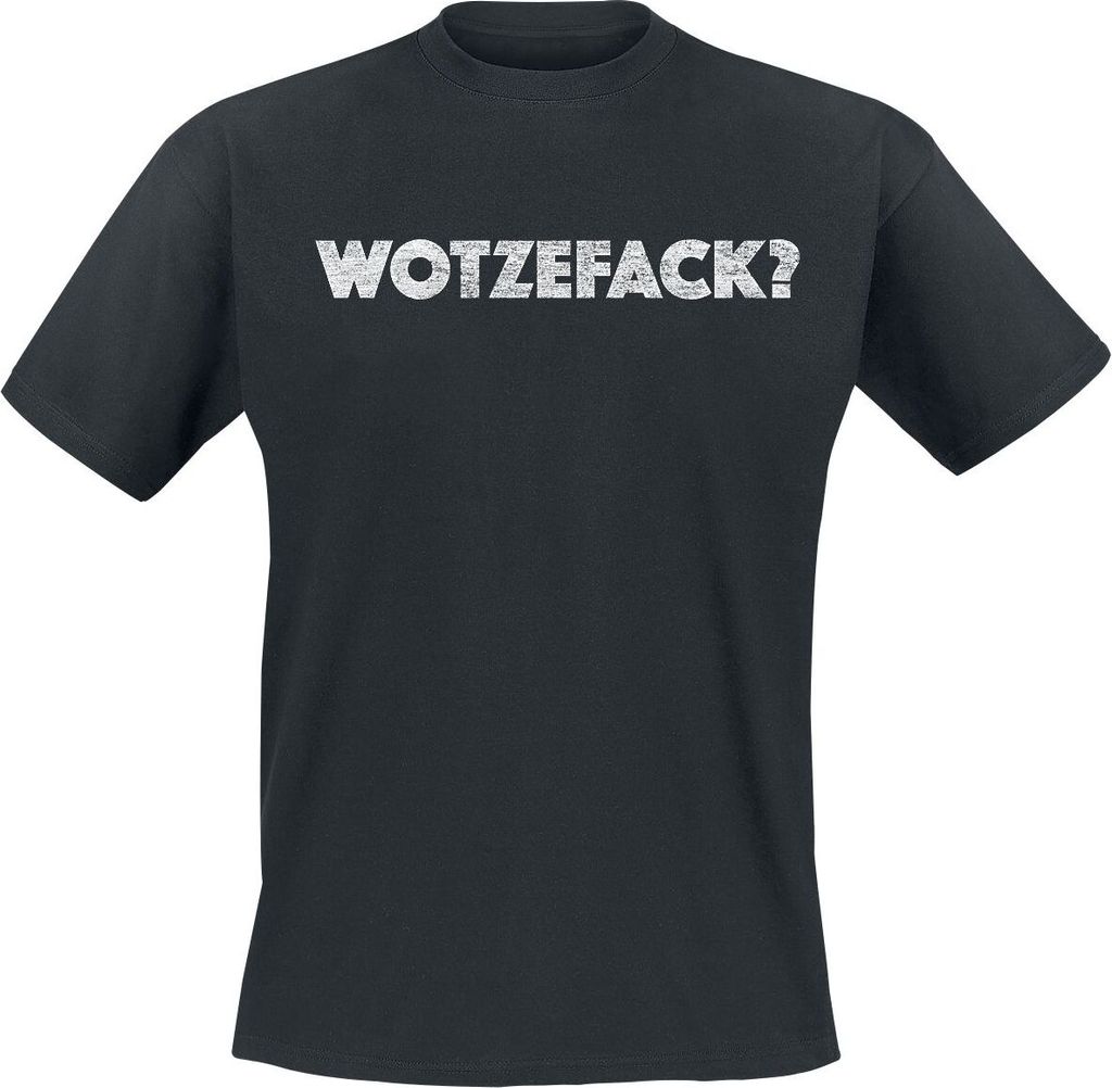 Sprüche T-Shirt Herren Wotzefack? schwarz Funartikel, Sprüche 100% Baumwolle XXL