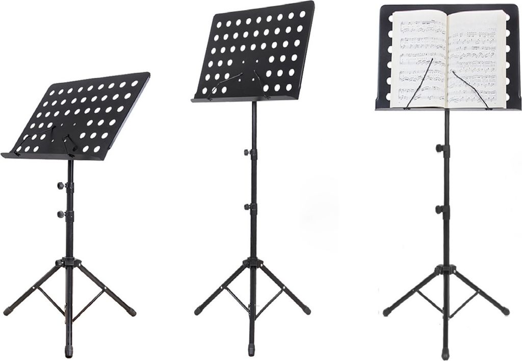 50 - 165cm výškově nastavitelný stojan na noty | stojan na Obrázek produktu 