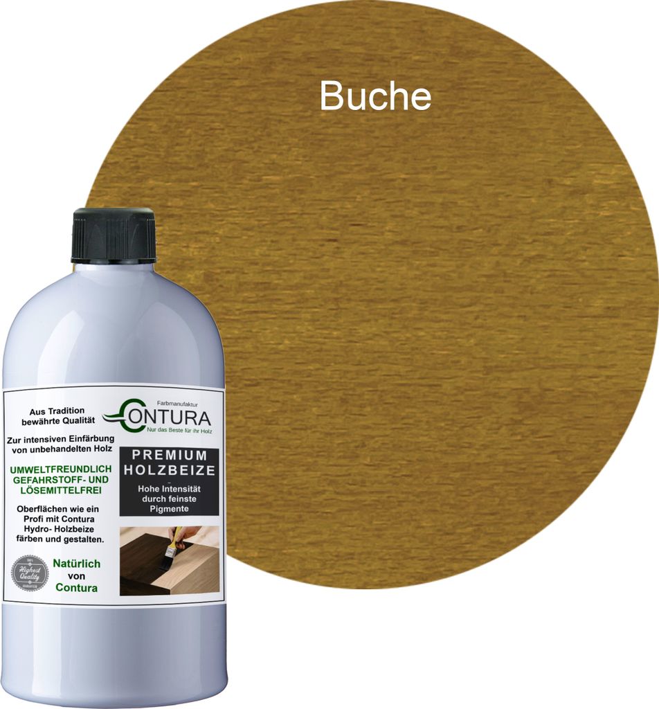 Contura 250ml. Holzbeize Wasserbeize Möbel Farbe - Buche