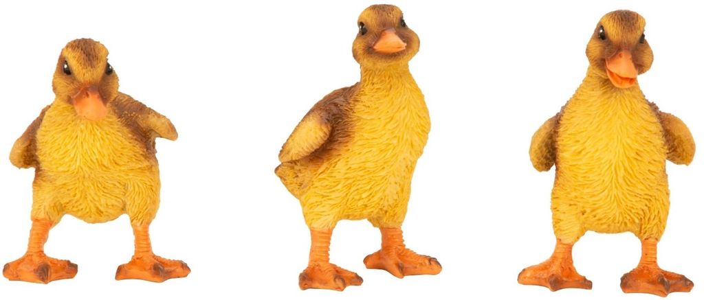 6 Stk Küken Entenküken 10cm Tierfiguren Frühling Garten Dekoration Osterdeko