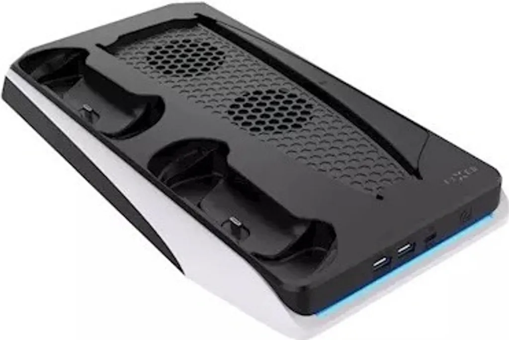 FIXPS5-MCS-BW: Supporto Verticale PS5 con Ventole e Dock Ricarica Rapida - 17