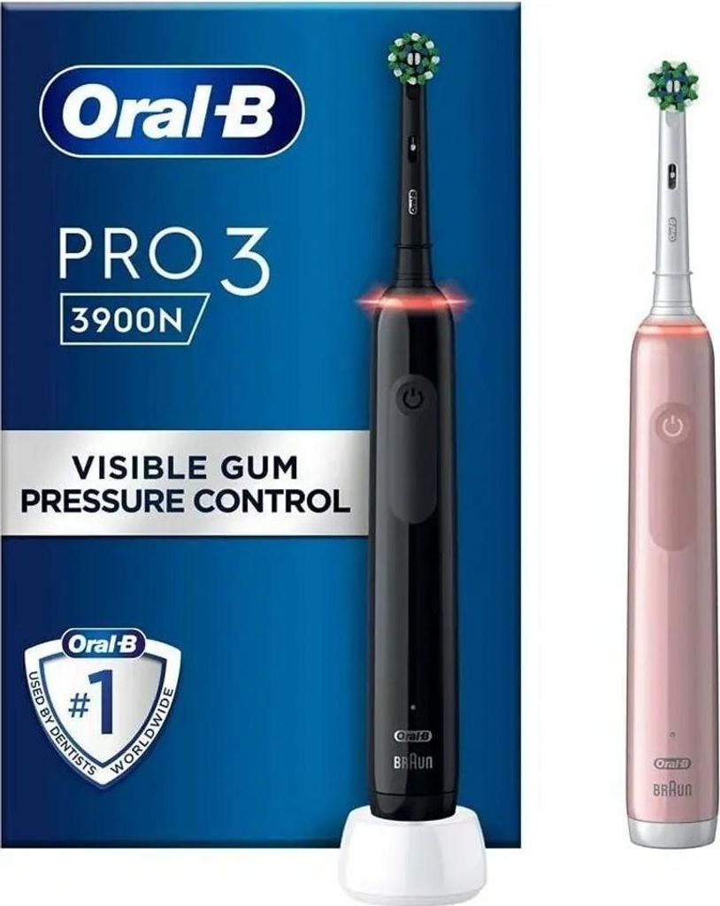 Oral-B Pro 3 3900N Gift Edition, Dospělý, Oscilačně rotační Obrázek produktu 