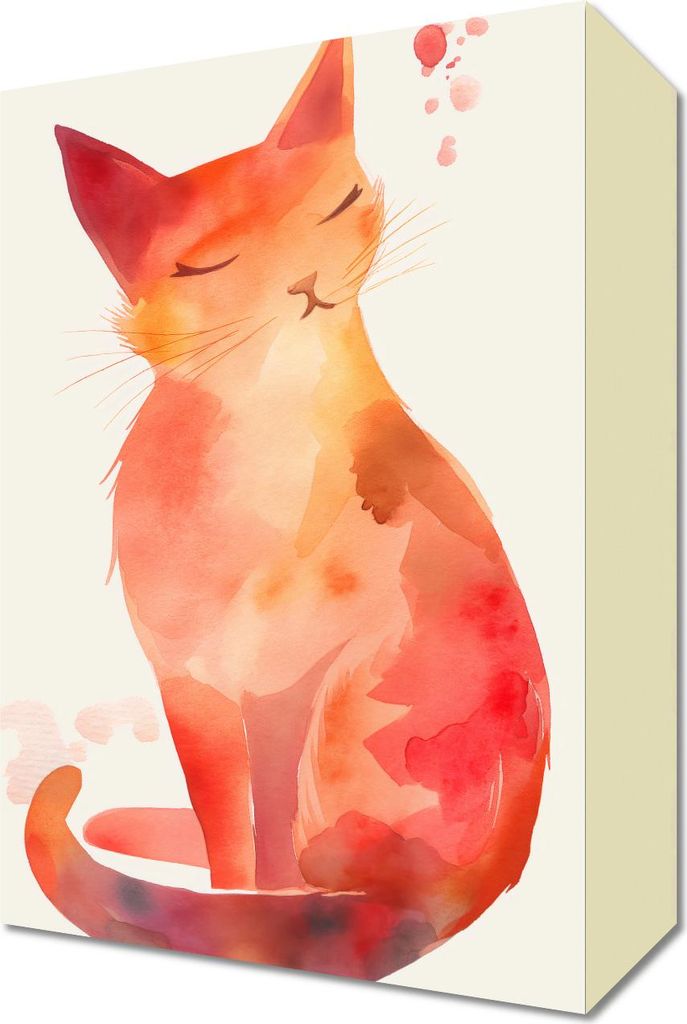 Bild 20x30cm Aquarell Katze