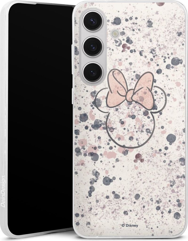 DeinDesign Slim Hülle für Samsung Galaxy S25+ Silikon Case Ultra Dünn Handyhülle Disney Minnie Mouse Wasserfarbe