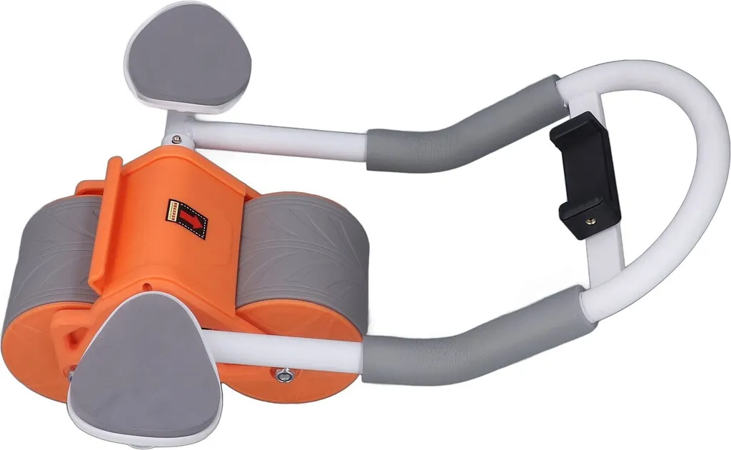 Addominali Perfetti: Rullo Arancione con Rimbalzo Automatico e Supporto