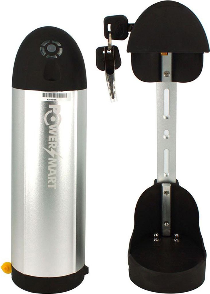 PowerSmart 14Ah/504Wh E-Bike Akku Trinkflaschenakku 36V für Elektrofahrrad Red Bull,Totem, Drössiger, El-cycle MTB, Simplon mit Batteriehalterung