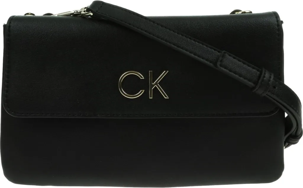 Sac CK Relock Dbl K60K609620BAX avec Double Compartiment et Rabat