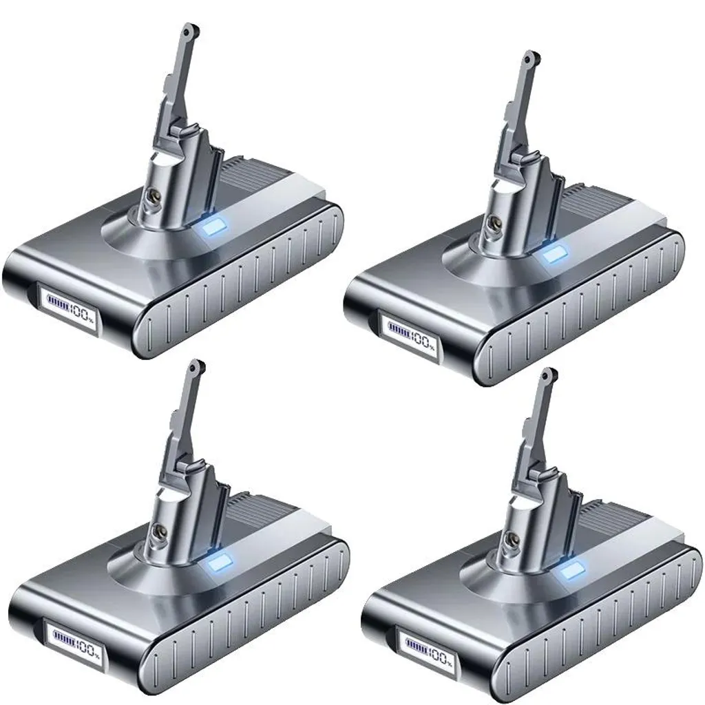 Lot de 4 batteries haute capacité 6000 mAh pour outillage portatif