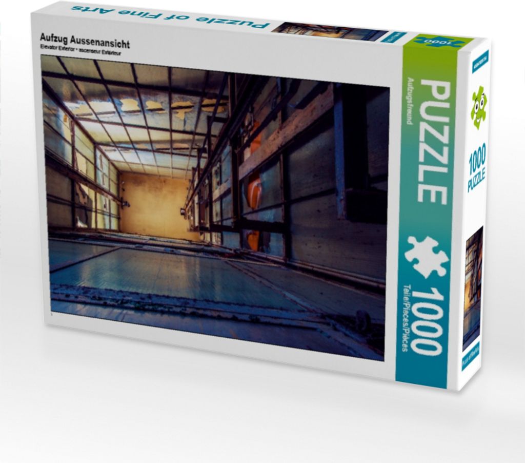 Calvendo Aufzug Aussenansicht 1000 Teile Puzzle quer 640x480mm, CALVENDO; 7406428