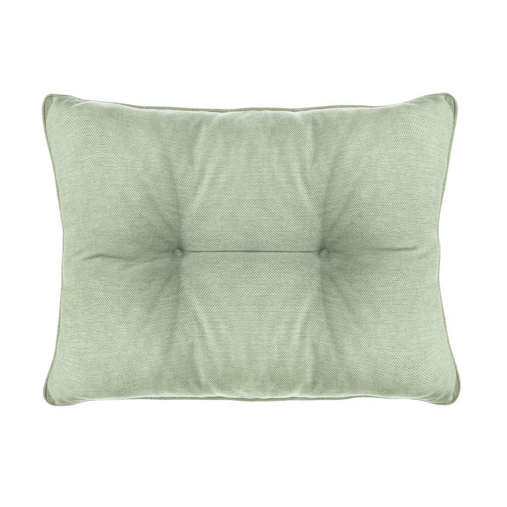 Best Wool Rückenkissen 50x40 cm für Rattan Gartenmöbel – Outdoor Loungekissen aus 100% Polypropylen formstabil wetterfest und weich Olivgrün