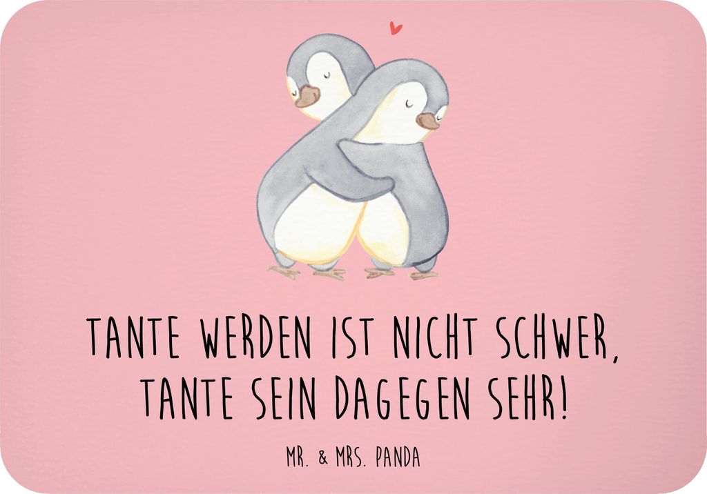 Mr. & Mrs. Panda magnet Tolle Tante - Rot Pastell - Geschenk, Geschenke für Tanten, whiteboardmagnet, Familienmitglieder, Notizhalter, Neffe, Verw...