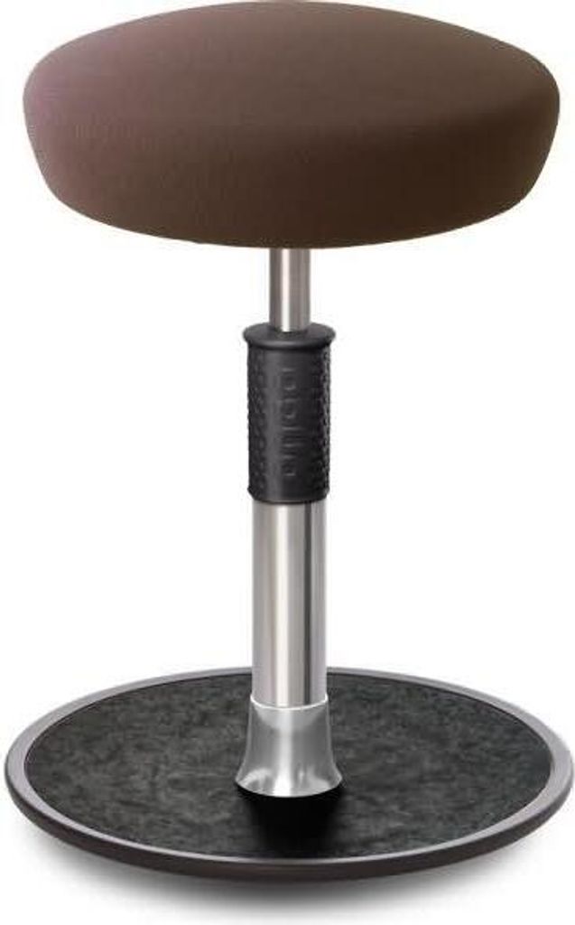Sitz- Stehhocker Free Regular Hutsitz Gestrick Braun chrom /schwarz.