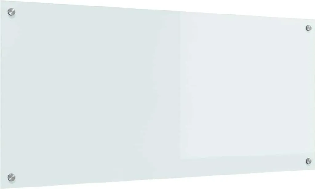 Protection murale cuisine 110 x 50 cm blanc vidaXL en verre pour plaque
