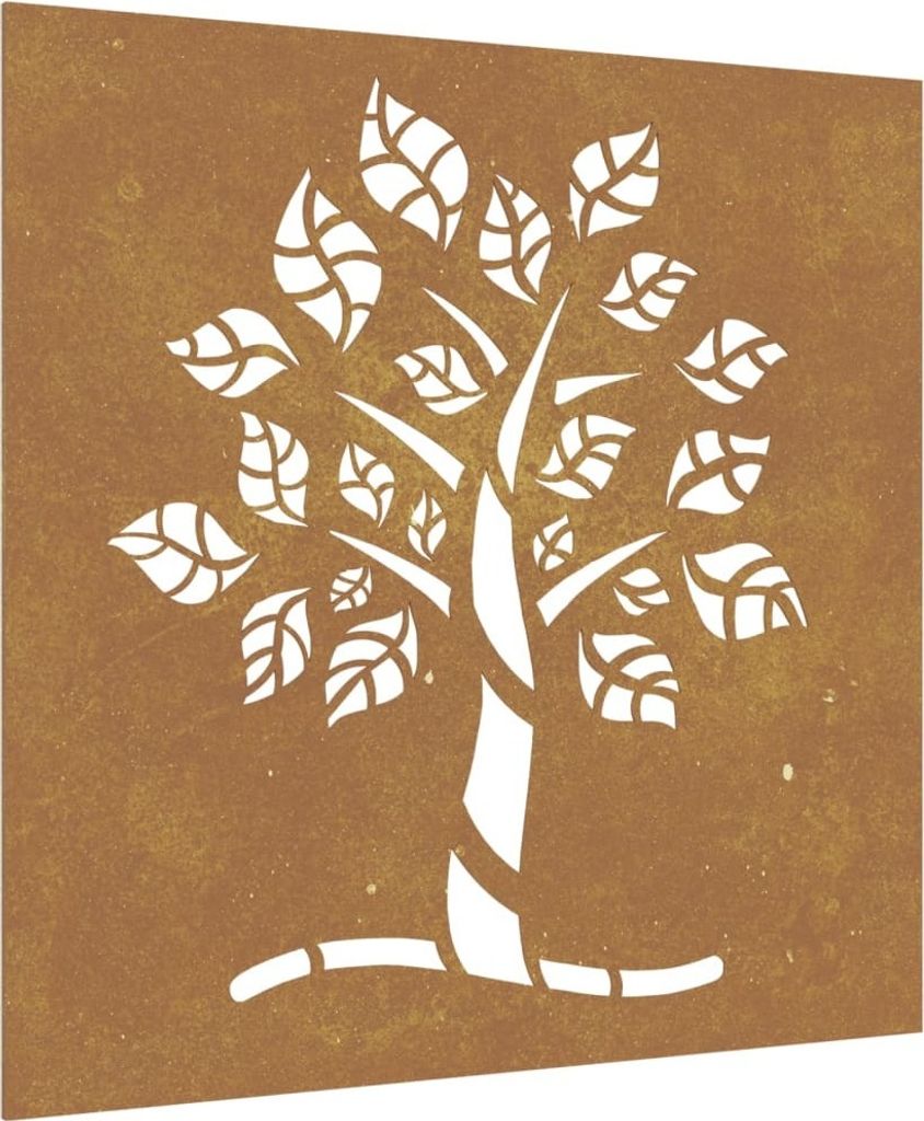 vidaXL Décoration murale de jardin 55x55 cm acier corten Image du produit 