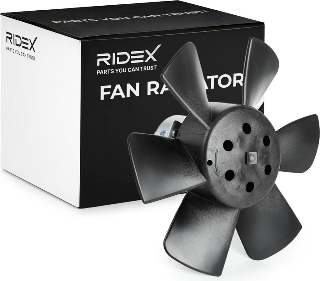 RIDEX 508R0009 Lüfter Motorkühlung Kühlerlüfter für VW GOLF II (19E, 1G1) Wasserkühler