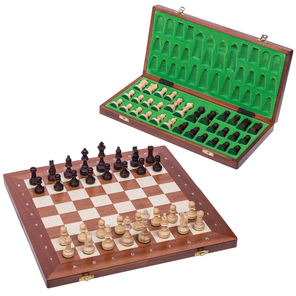 Échiquier en bois SQUARE n° 4 - Fini les jeux d'échecs bas de gamme