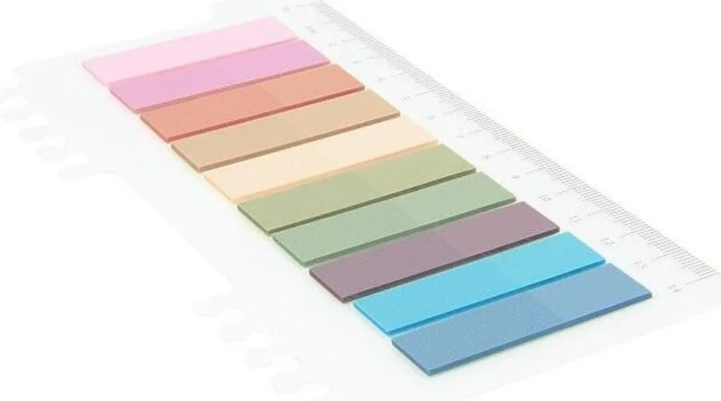 Linguette di Indicizzazione 12x45mm 200 Pezzi - Segnapagina Professionali - 1