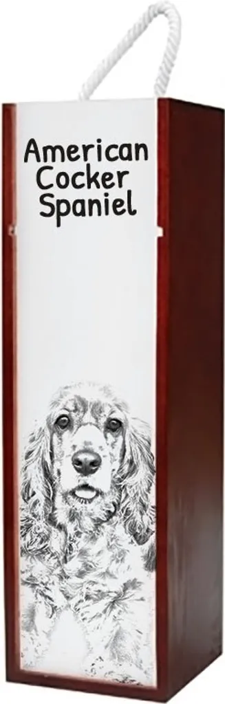 Elegante Scatola Alcolici American Cocker Spaniel | Art-Dog Luxury Gift