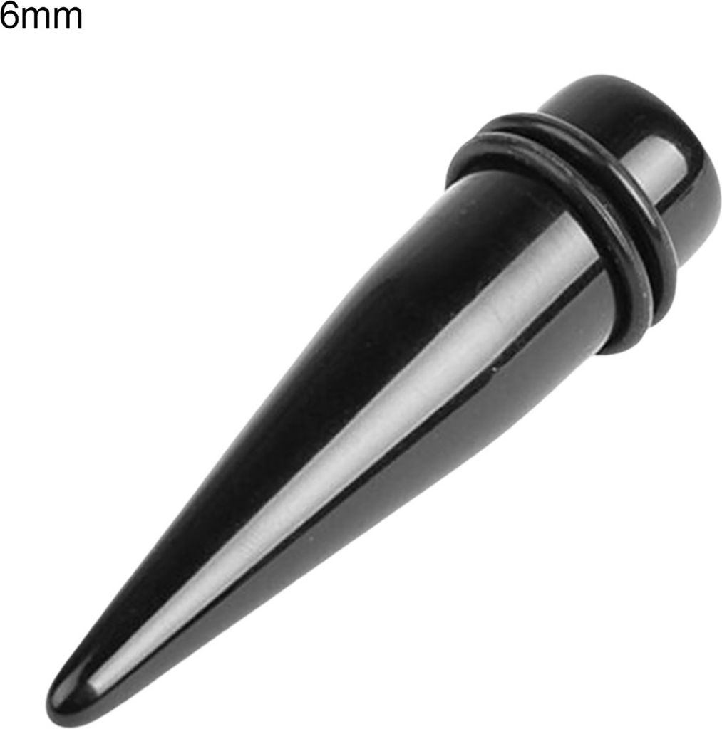 1 Stück Acryl Spiralkegel Flesh Tunnel Ohrkeil Expander Kegelform Ohrringe-6mm