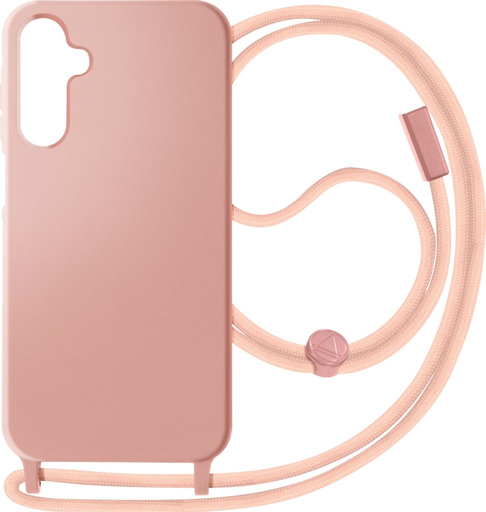 Avizar, Kettenhülle für Samsung Galaxy A15 80cm Kette, Hellrosa