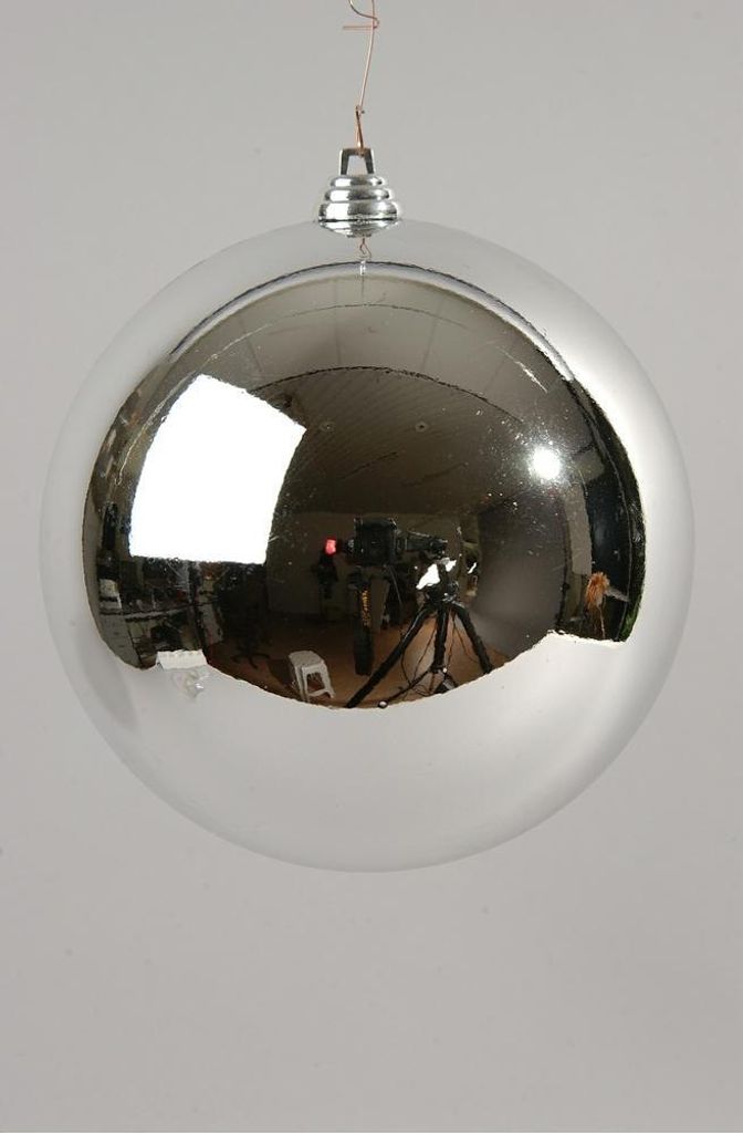 Weihnachtskugeln Kunststoff 14cm 1 Stück - Silber Produktbild 