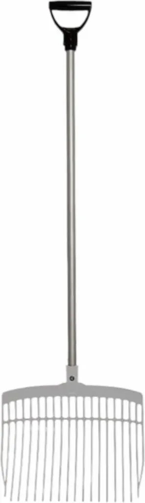 Manche aluminium pour fourche à fumier Argent idéal pour curage de box