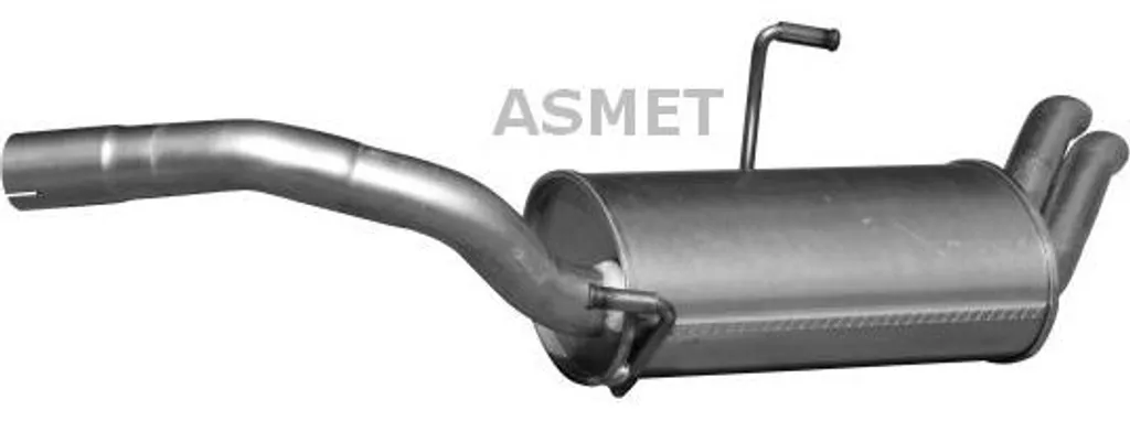Pot d'échappement arrière pour Jumpy et Expert - Réf ASMET 9101 OE