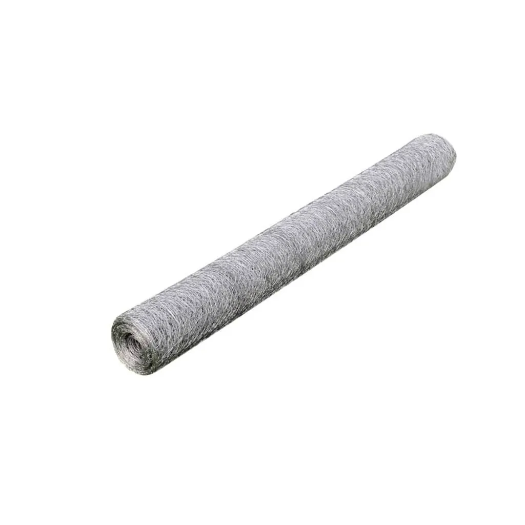 Rouleau de Grillage Simple Torsion 25m Argenté - Clôture Jardin Idéale
