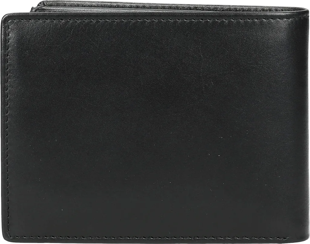 Esquire Harry Portefeuille RFID avec Rabat - Cuir Véritable Noir Quer - 9