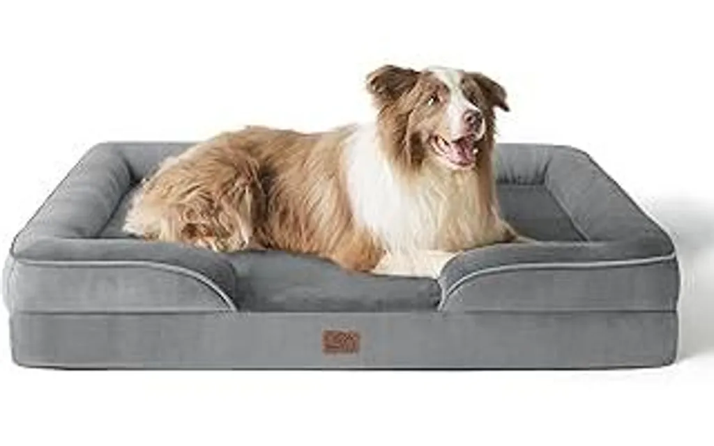 Divano Letto per Cani Lavabile 97x71 - Comfort Ortopedico Grigio