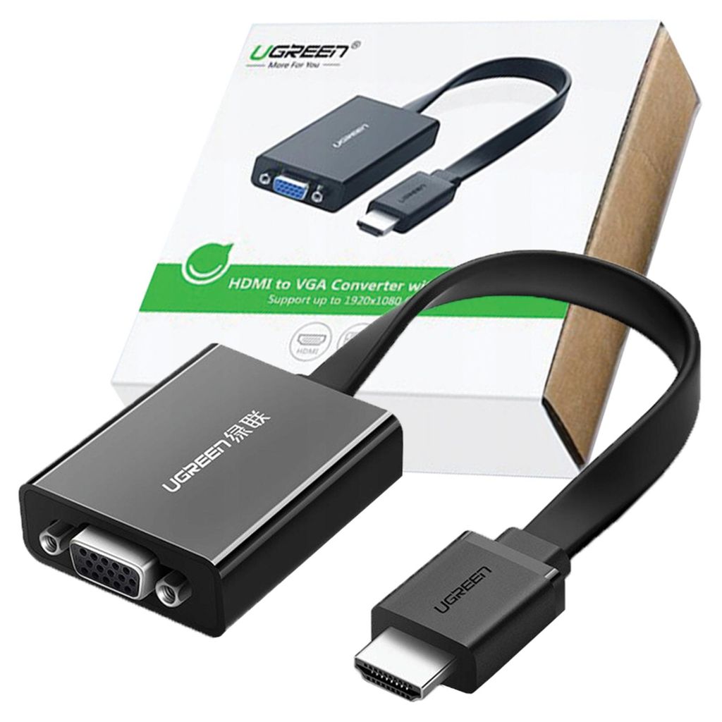 Adaptateur Hdmi vers Vga Ugreen Mm103, 16Cm (Noir) Image du produit 