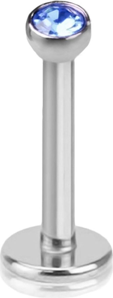 Micro Lippen Labret Monroe Piercing Innengewinde Stecker Kristall Ohr Tragus 
