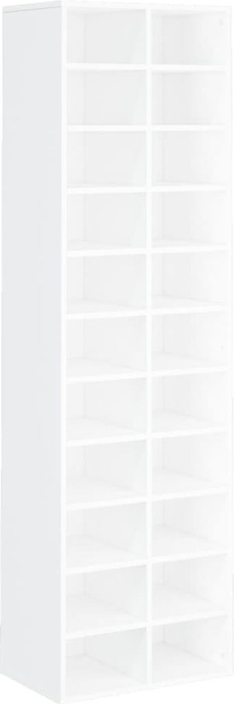 vidaXL Schuhschrank Weiß 54x34x183 cm Holzwerkstoff Produktbild 4
