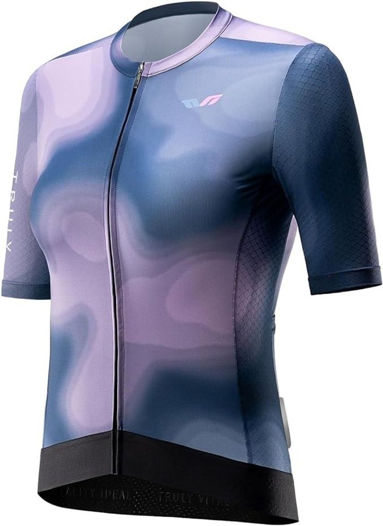 ROCKBROS TVI Radtrikot Damen Kurzarm Sommer Atmungsaktiv Mit 3 Taschen Schnelltrocknend Größe S