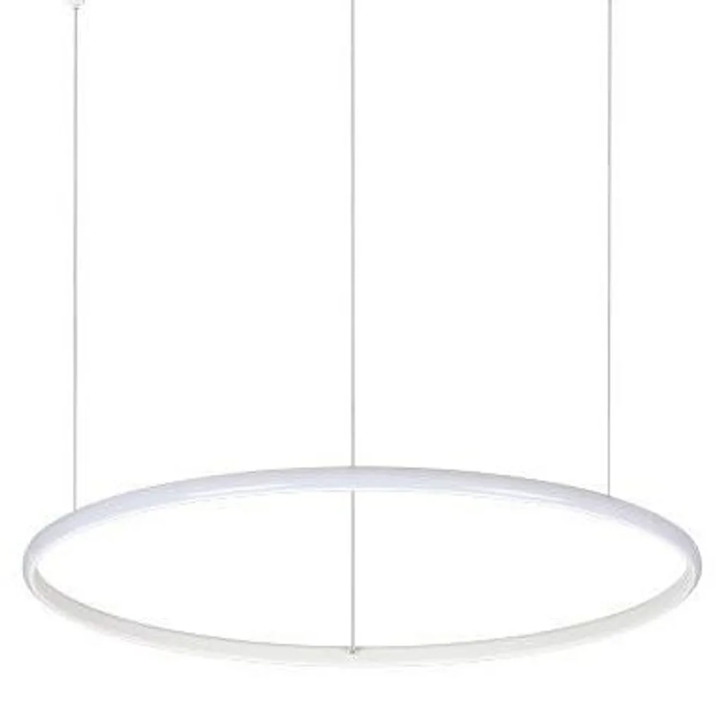 Suspension Moderne Hulahoop Blanche en Aluminium 31W D61cm 3000K