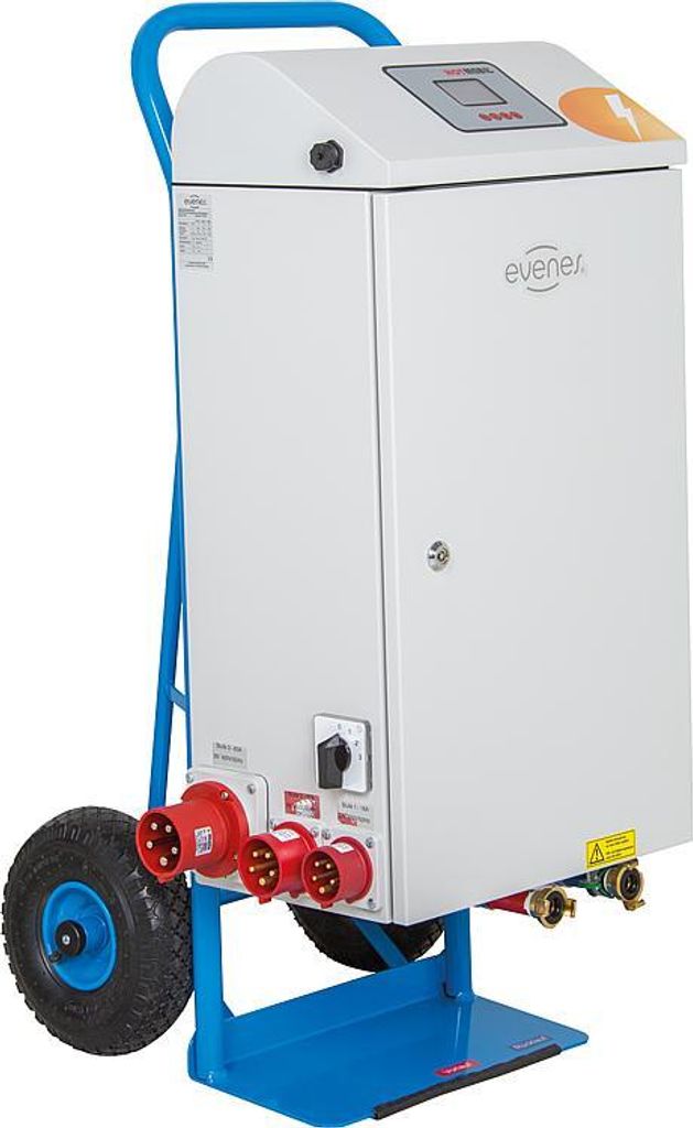 Elektrische Mobile Heizzentrale Elektroheizzentrale 21 bis 36 kW Notheizung Bauheizung : 'Typ 36 kW'