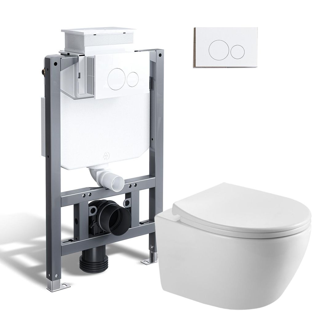 HOROW Set completo per WC, cassetta da incasso con elemento Immagine del prodotto 