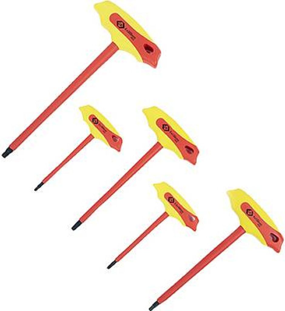 C.K Tools VDE-Sechskantschlüsselsatz mit Quergriff, 5 Stück Obrázok produktu 