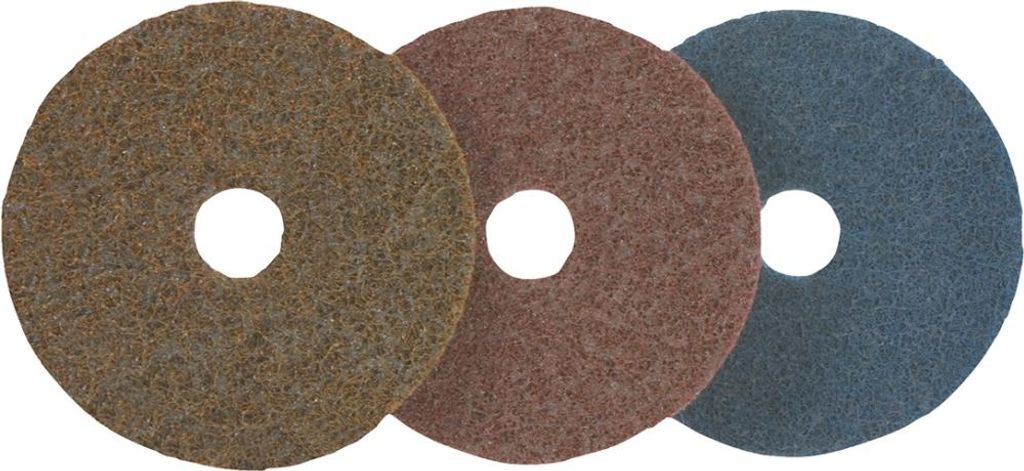 FORMAT Klett-Vliesscheibe 115mm sfein/blau, Material:nv, Körnung:sehr fein, Abmessung:nv, Schliffbild:nv, Ø:115 mm, VE:nv, Härte:nv