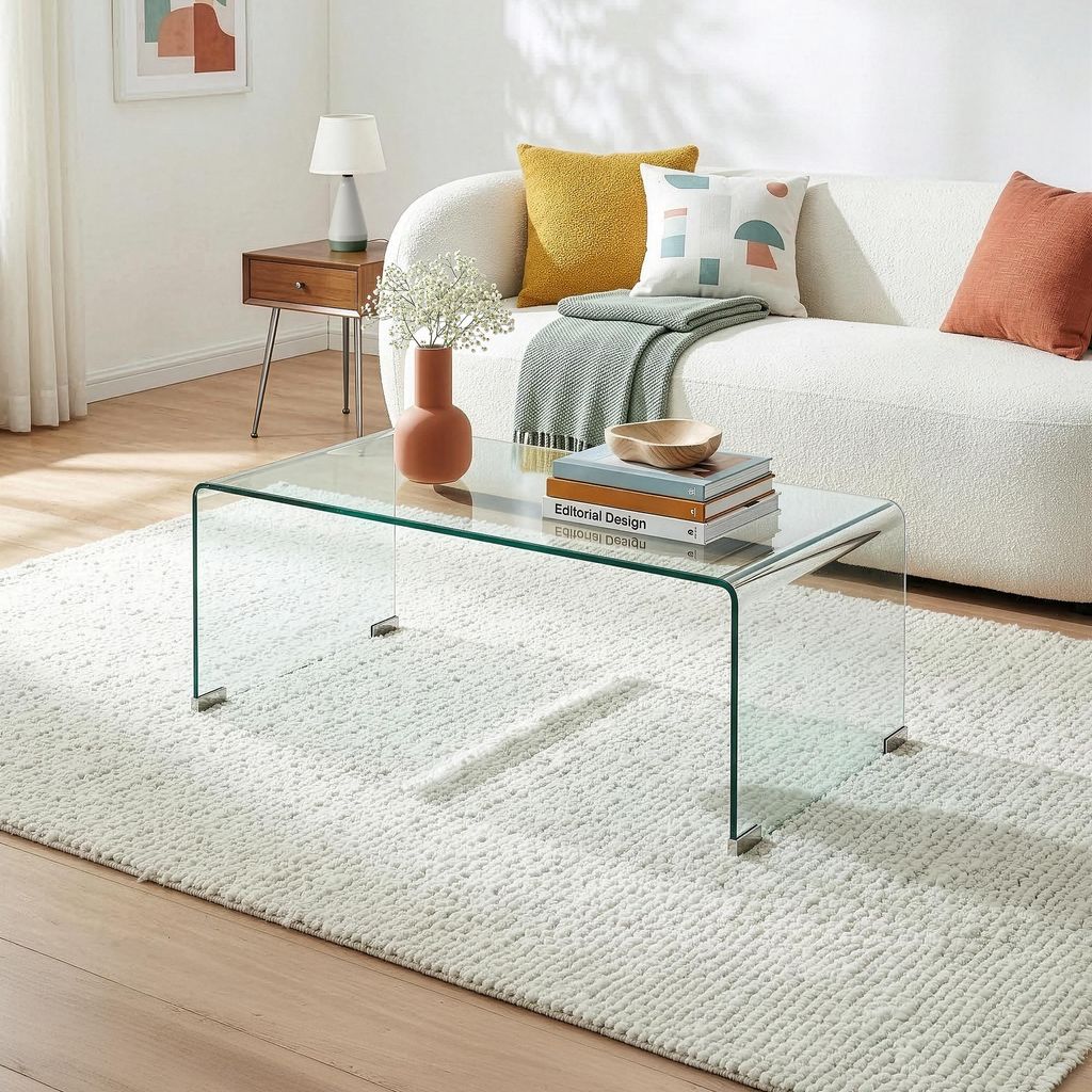 Couchtisch 'Väsas' Glastisch fertig montiert 90 x 45 x 35 Produktbild 