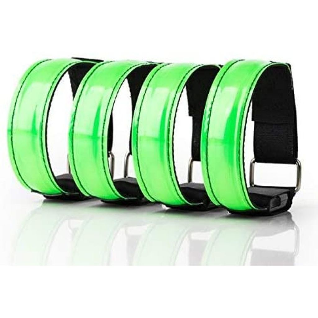 Led Armband Aufladbar, 2 STK Leuchtarmband USB Reflektorband Reflective  Band Led Armbänder Leuchtband Reflektorbänder für Joggen Laufen Sport