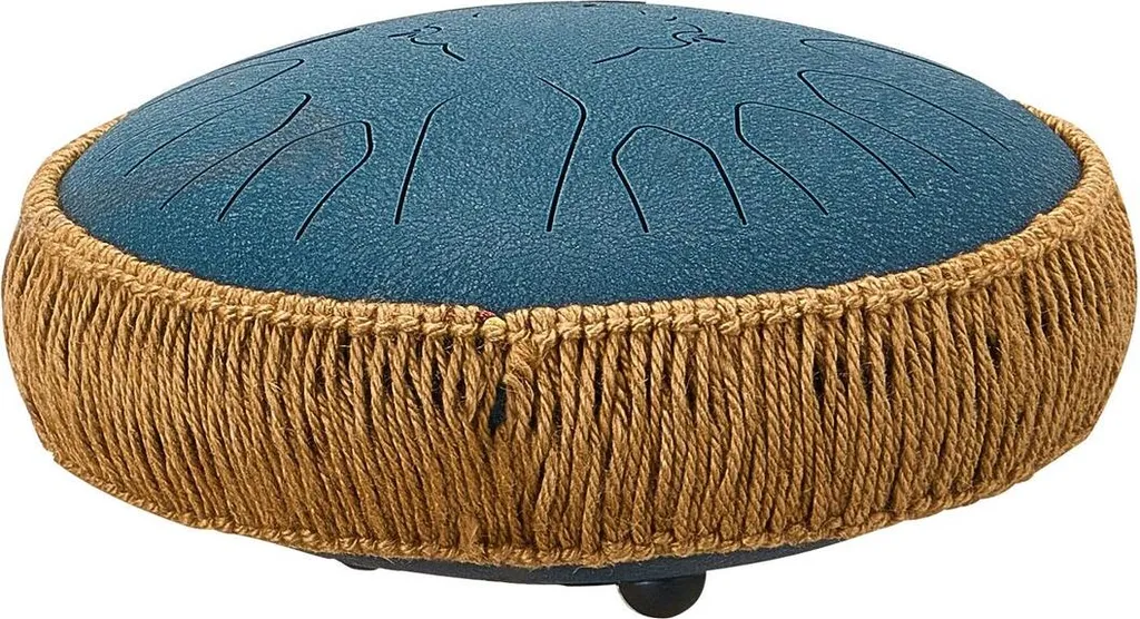 Tambour de pluie 30,5 cm 13 notes do majeur en acier bleu marine